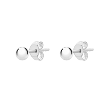 9ct Gold Earring 3mm   White gold ball stud