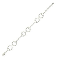 Sterling Silver Bracelet 19cm/7.5in Snaffle