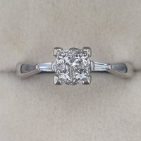 Pre-Owned 18ct White Gold .50ct  8 stone Diamond  Ring (Sold)
