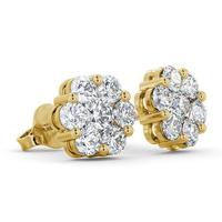 Pre-Owned 18ct Yellow  Gold 0.50ct Diamond Studs (SOLD)