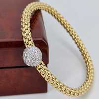 Pre-Owned FOPE 18ct Flex-it Yellow Gold and 0.41ct Diamond Set Bracelet (SOLD)