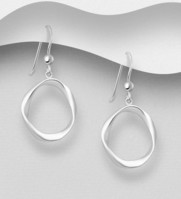 Sterling Silver Hoop Hook Earrings