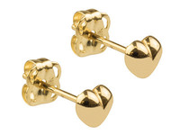 9ct Gold Earring Small heart stud