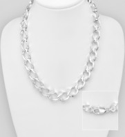 ITALIAN DELIGHT - Sterling Silver Chain, 9mm Wide, Made in Italy