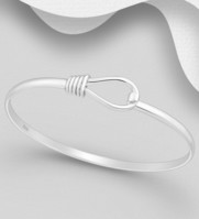 Sterling Silver Looped Bangle