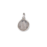 Sterling Silver St Christopher Small diamond-cut round