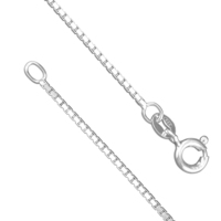 Sterling Silver Chain 41cm/16in medium box