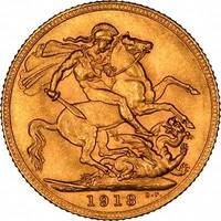 1913 Gold Full Sovereign George V London (SOLD)