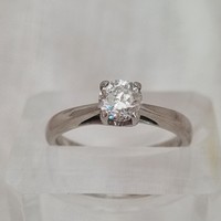 Pre-Owned 9ct White Gold 0.66ct Single Stone Diamond Ring (SOLD)