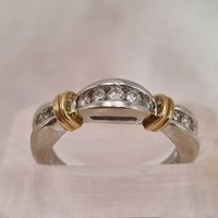 Pre-Owned 9ct White/Yellow Gold & Diamond 0.50ct  Ring (SOLD)