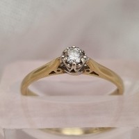 Pre-Owned 9ct Yellow Gold & Diamond 0.10ct Single Stone Ring (SOLD)