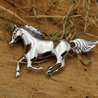 Sterling Silver Horse Brooch