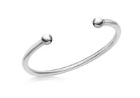 Sterling Silver Bangle Ladies solid torc