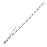 Sterling Silver Bracelet Light double-link charm