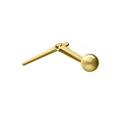 9CT YELLOW GOLD BALL HINGED NOSE STUD 2.5MM