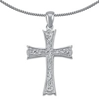 STERLING SILVER CARVED ARMEANIAN CROSS