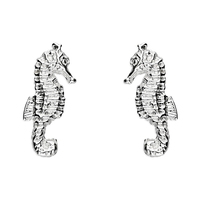 Sterling Silver Earring Small Seahorse Stud