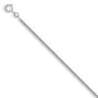 Sterling Silver 2.2mm Width Curb Chain with a Spring Ring Clasp