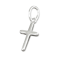 Sterling Silver Cross Small rounded
