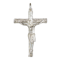 Sterling Silver Cross Large heavy crucifix