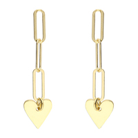 Sterling Silver Earrings - yellow gold plated
