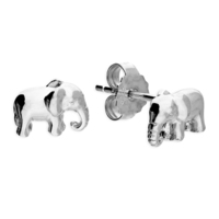 Sterling Silver Earring  Small elephant stud