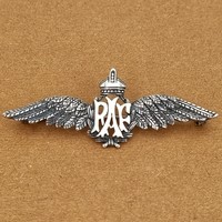 Sterling Silver Brooch RAF wings