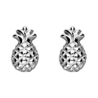 Sterling Silver Earring Small pineapple stud