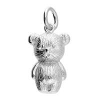 Sterling Silver Pendant Cute teddy