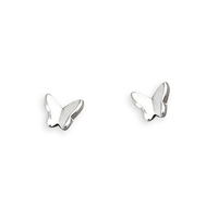 Sterling Silver Earring Small butterfly stud