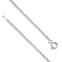 Sterling Silver Chain 46cm/18in mini round belcher
