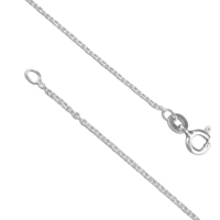 Sterling Silver Chain 46cm/18in medium trace
