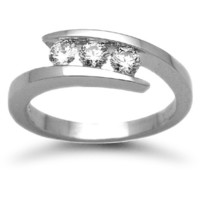 9ct White Gold 0.50ct Diamond Ring