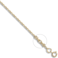 9ct Yellow Gold Prince of Wales 1.7mm Gauge Neck Chain