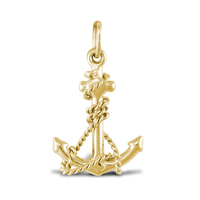 9ct Yellow Gold Anchor Charm 01