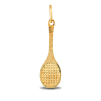 9ct Yellow Gold Tennis Racket Charm