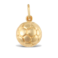 9ct Yellow Gold Football Charm