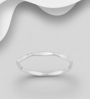Sterling Silver Ring, 2mm Wide