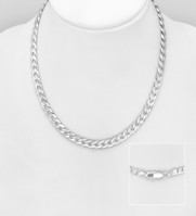 ITALIAN DELIGHT - 20" Sterling Silver Necklace, Made in Italy