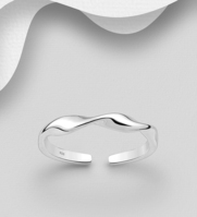Sterling Silver Adjustable Twisted Ring