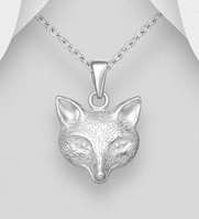 Sterling Silver Fox Pendant