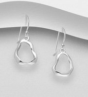 Sterling Silver 25mm Hook Earrings